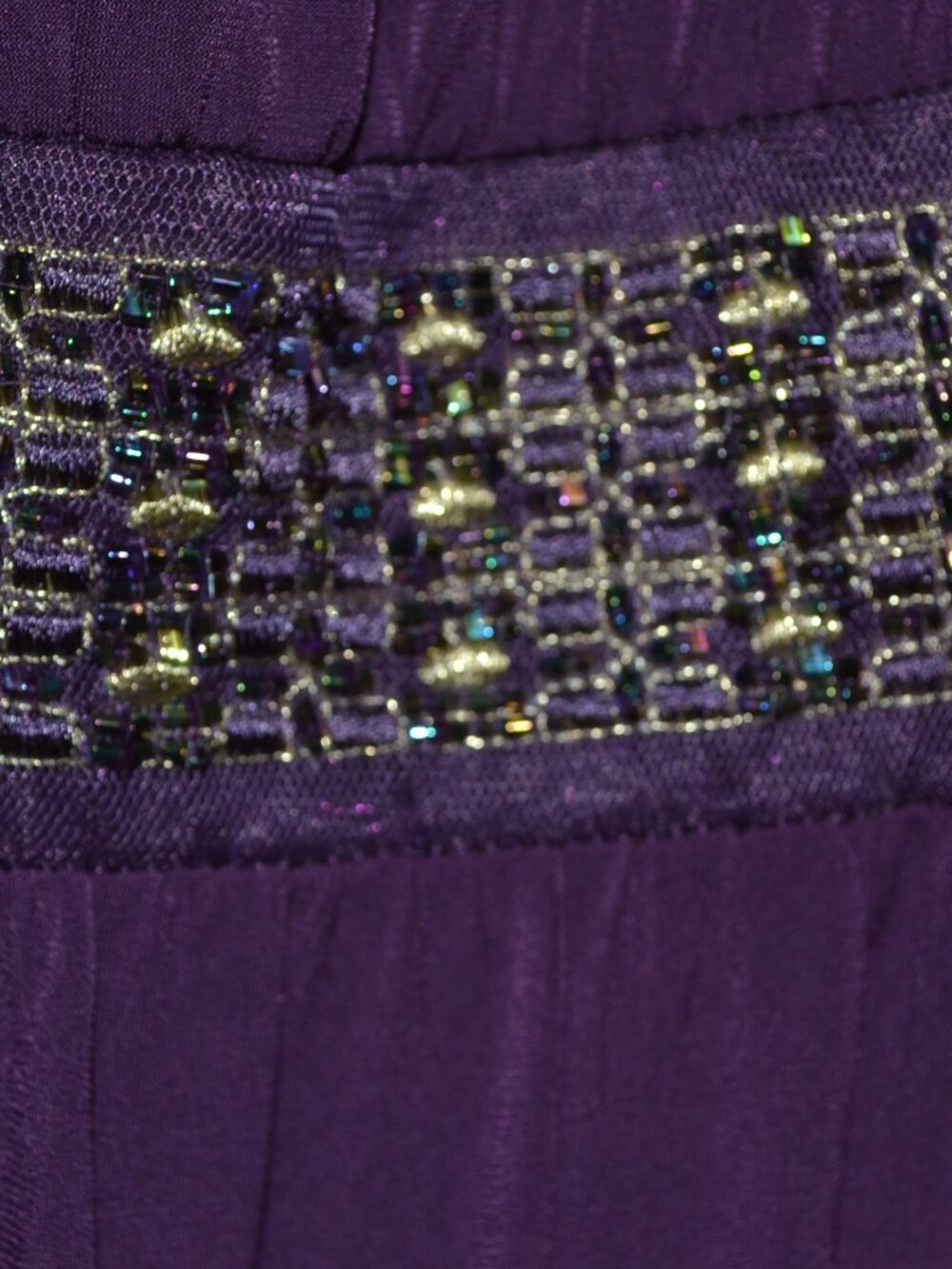 Espresso Purple Embellished Empire Waist Maxi Dress Women’s 3X Plus Formal - Picture 7 of 7